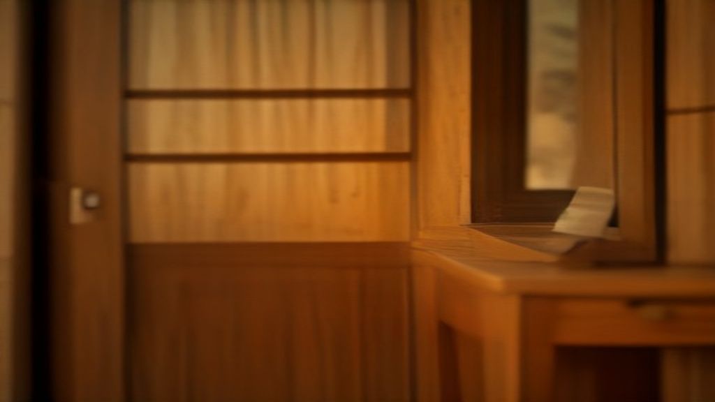 Main déposant un trousseau de clés sur une console d'entrée dans un chalet