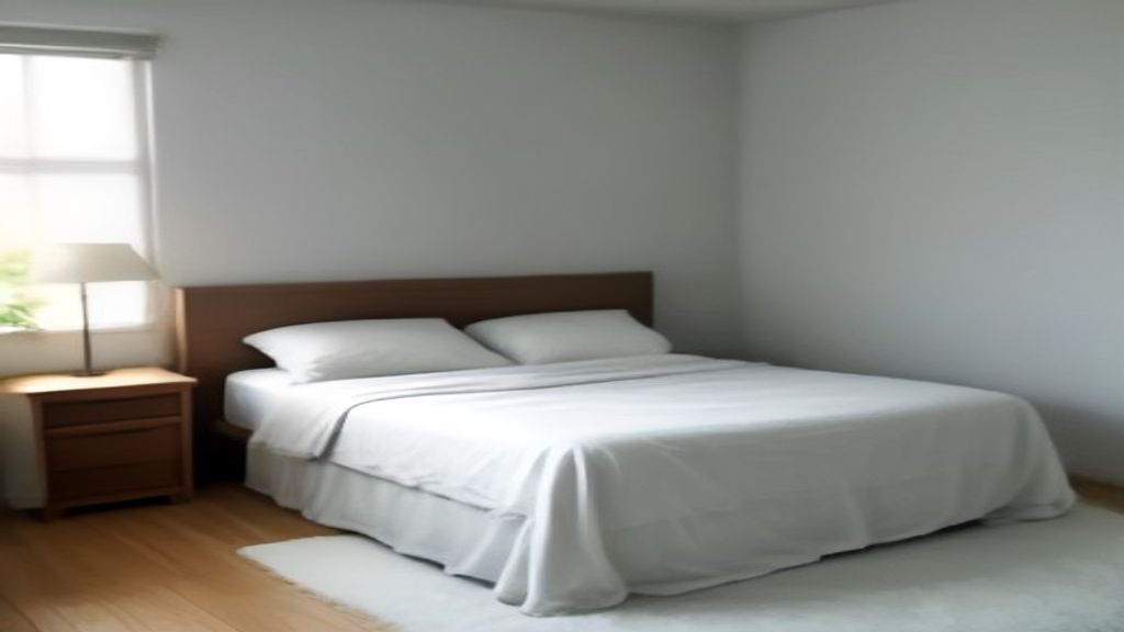 Clés d'un logement posées sur le linge de lit d'une chambre de location meublée