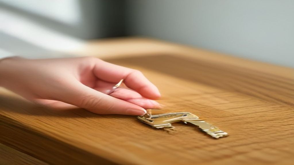 Une main repose les clés d'un logement sur une table, geste évoquant l'annulation d'une réservation