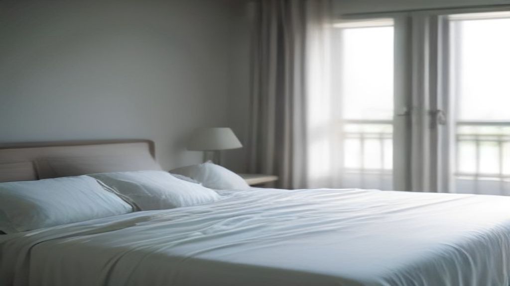 Mains déposant des serviettes propres sur le lit d'une chambre préparée pour des voyageurs