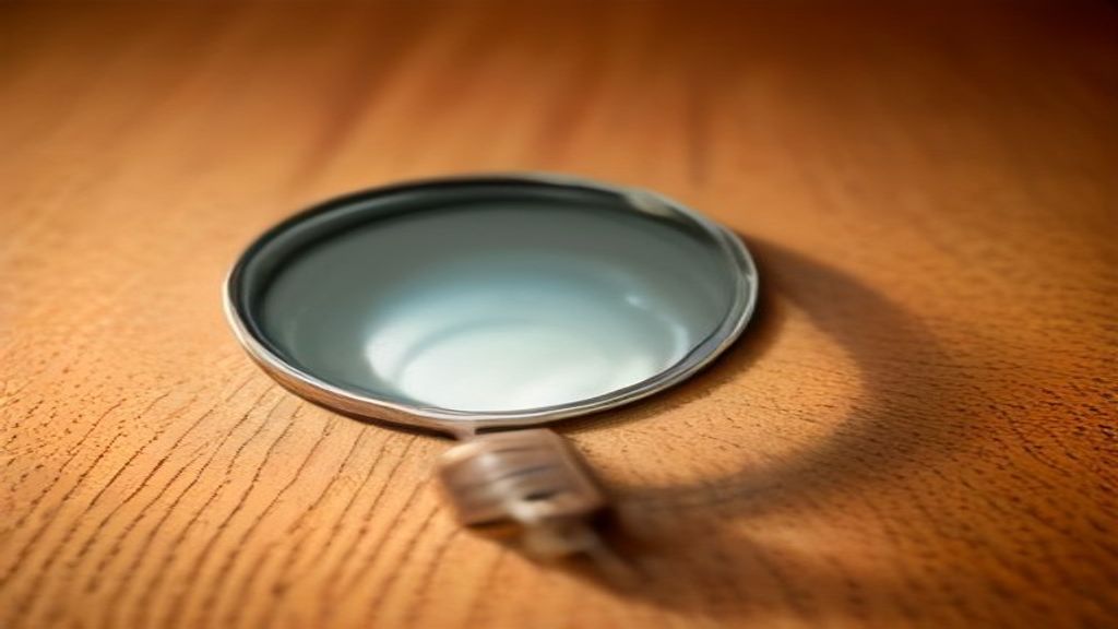 Loupe posée à côté de clés, illustration de la vérification d'une annonce Airbnb avant réservation