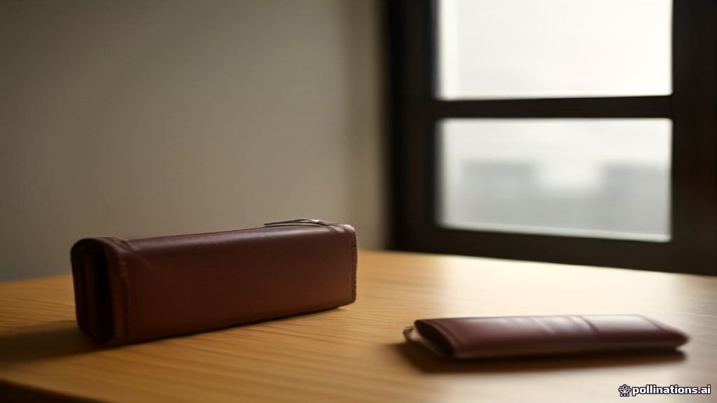 Clés d'un logement et portefeuille avec quelques pièces de francs suisses posés sur une table en bois