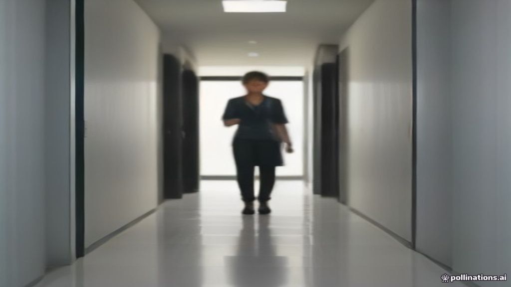 Valise bouclée posée dans le couloir d'un appartement meublé, près de la porte d'entrée